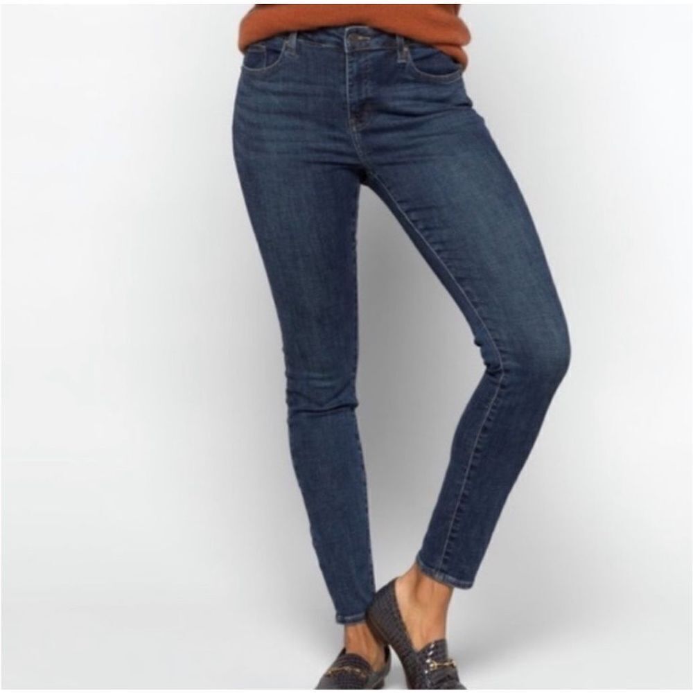 Pistola | Arielle Revolve Mid Rise Dark Wash Stretchy Skinny Jeans 28